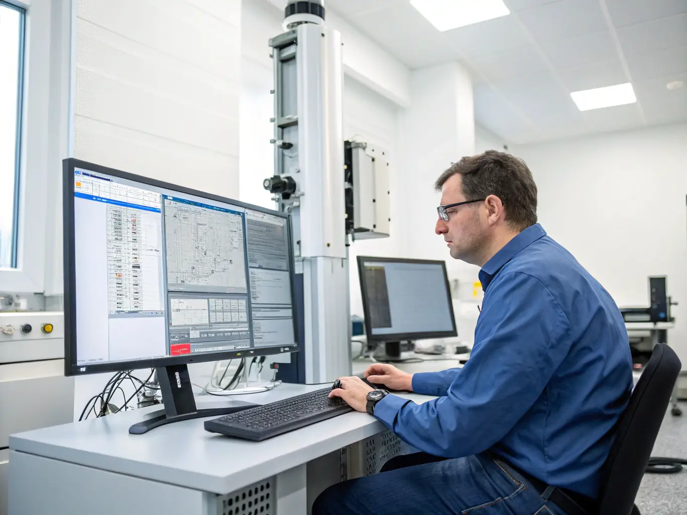 An image of a COLT Directional Services engineer using a laptop to monitor real-time data from an MWD tool during a drilling operation, highlighting the precision and control offered by their technology.